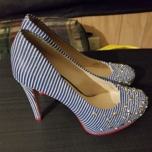 Gianni Bini  Baby blue and pink heels